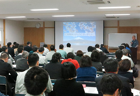 滋賀県庁で当社の取り組みを発表